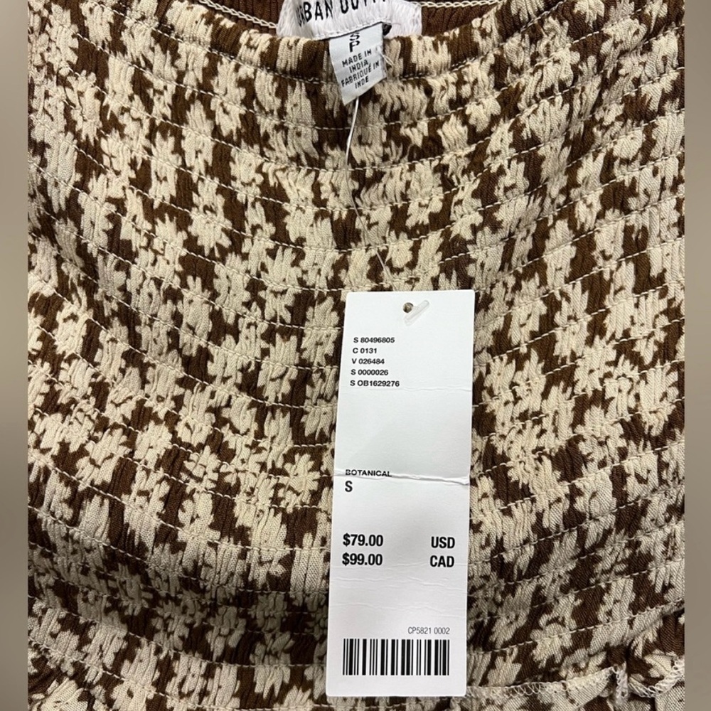Urban Outfitters Floral Brown Jumpsuit - Picture 3 of 4